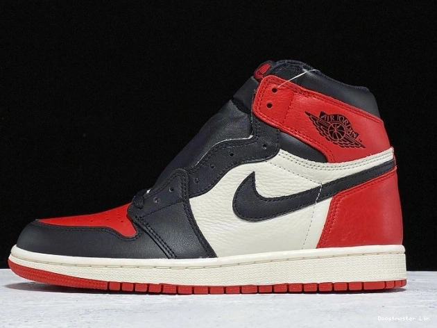 Boostmaster lin High Bred Toe Air Jordan OG 1 Retro 555088-610 0727